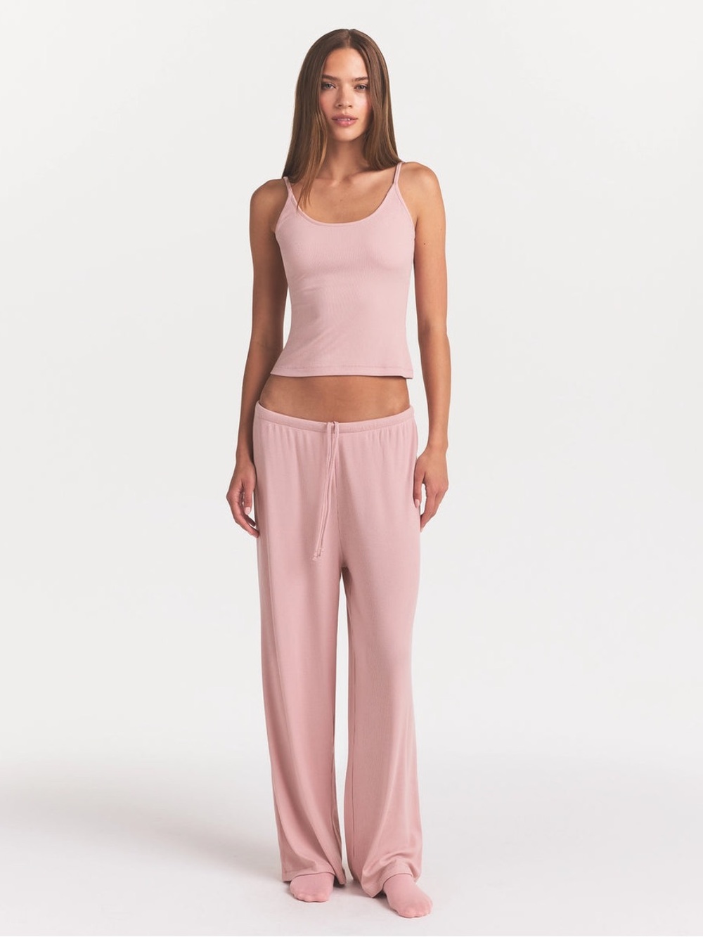 SKIMS Soft Lounge Tank Sleep Set Morganite NWOT